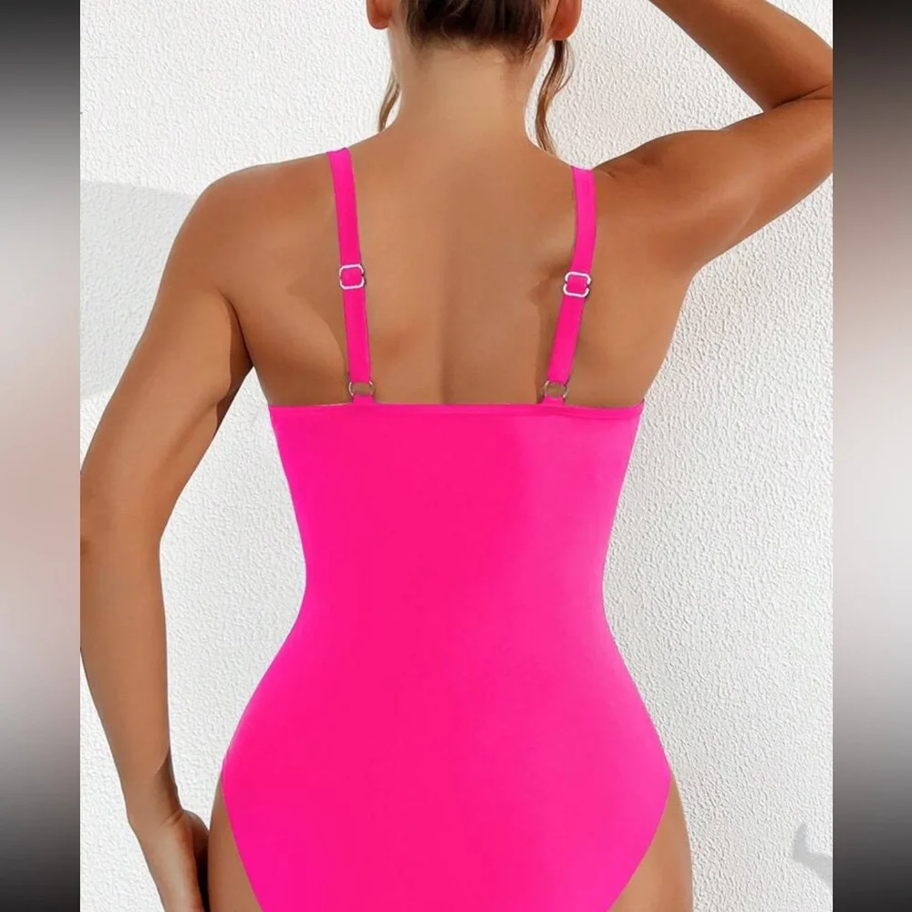 Luxe white mesh insert one piece swimsuit